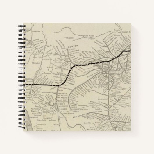 Route of the California Limited Notizblock (Vorderseite)