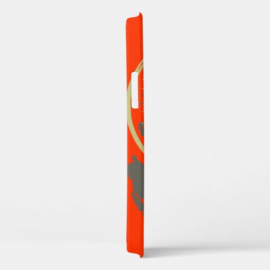 Route pour l'aventure orange iPhone case (Rückseite / Rechts)