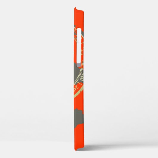 Route pour l'aventure orange iPhone case (Rückseite / Links)