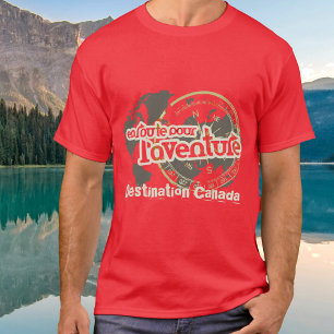 Route pour l'aventure travel red T - Shirt