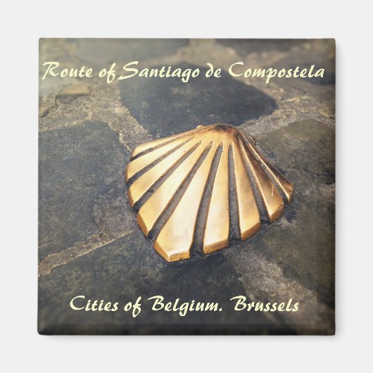 Route Santiago de Compostela Magnet (Vorne)