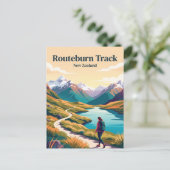 Routeburn Track Neuseeland Postkarte (Stehend Vorderseite)