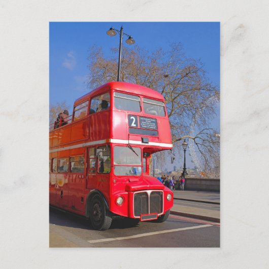 Routemaster Bus 1956, London Großbritannien Postkarte (Vorderseite)