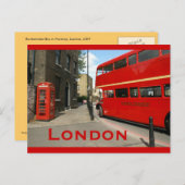 Routemaster Bus in Hackney, London Postkarte (Vorne/Hinten)