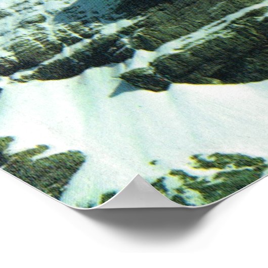 Routen zum Klettern im Eiger-, Jungfrau-Bereich Poster (Ecke)