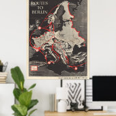 Routes to Berlin Poster (Heimbüro)