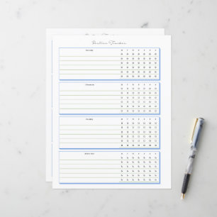 Routine-Tracker-Wöchentliche Planungs-Seite