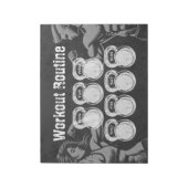 Routine Weekly Planer Chic Gym Kettlebell Notizblock (Rotiert)