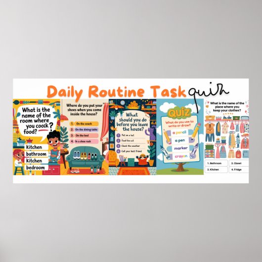 Routineaufgabe - Quiz Poster (Vorne)