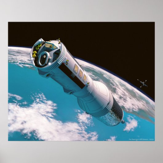 Routinefliegen zum Mond Poster (Vorne)