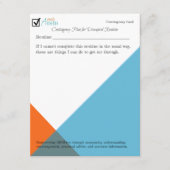 Routinemäßiger Notfallausweis (Vorderseite)