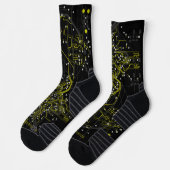 Routing-Prozess farbenfroh Abstrakt, modern Cool d Socken (Links)