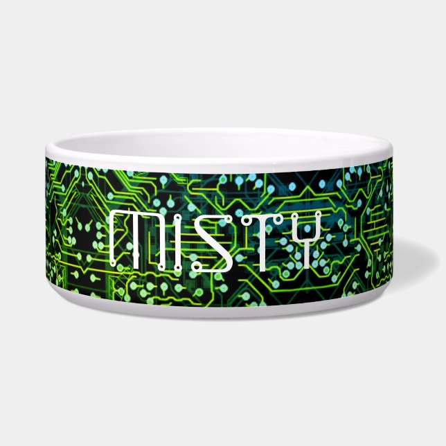 Routing-Prozess Grüner Abstrakter elektronischer G Napf (Vorderseite)