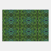 Routing-Prozess Quirky Abstrakter elektronischer G Geschenkpapier Set (Vorderseite)