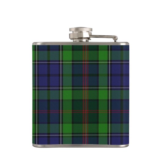 Routledge Tartan & Abzeichen Flachmann (Rückseite)