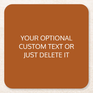 Roux einfarbige trendige Cocktail-Party-Palette Rechteckiger Pappuntersetzer