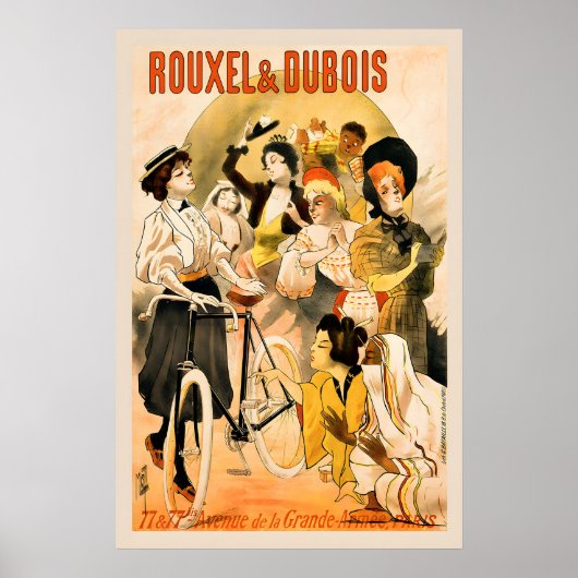 Rouxel & Dubois Fahrradposter Poster (Vorne)