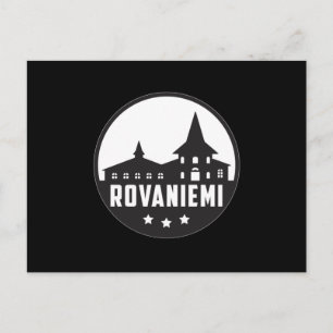 Rovaniemi Finland City Skyline Cityscape Geschenk  Postkarte