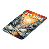 Rovaniemi Finland Reisen Kunst Vintag Magnet (Linke Seite)