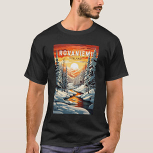 Rovaniemi Finland Reisen Kunst Vintag T-Shirt