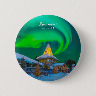 Rovaniemi, Finnland - Magische Aurora Button