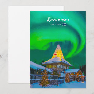 Rovaniemi, Finnland - Magische Aurora  Einladung