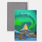 Rovaniemi, Finnland - Magische Aurora Flat Magnet (Vorderseite/Rückseite)