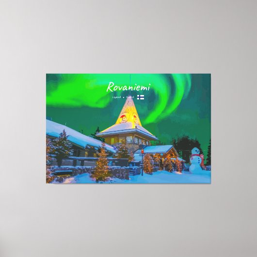 Rovaniemi, Finnland - Magische Aurora  Leinwanddruck (Vorderseite)