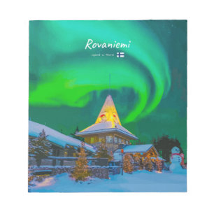 Rovaniemi, Finnland - Magische Aurora Notizblock