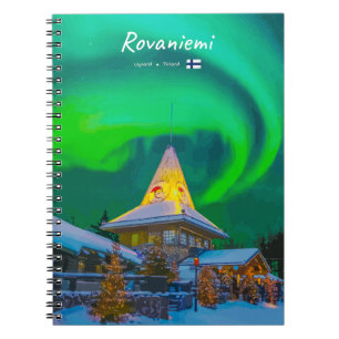 Rovaniemi, Finnland - Magische Aurora Notizblock