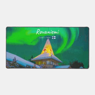Rovaniemi, Finnland - Magische Aurora Schreibtischunterlage