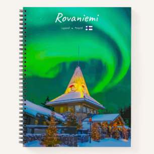 Rovaniemi, Finnland - Magische Aurora Spiralförmig Notizblock