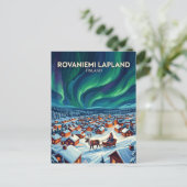 Rovaniemi Finnland Postkarte (Stehend Vorderseite)