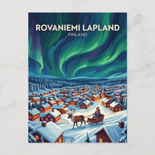 Rovaniemi Finnland Postkarte (Vorderseite)