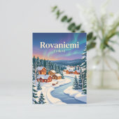 Rovaniemi, Finnland, Winter Postkarte (Stehend Vorderseite)