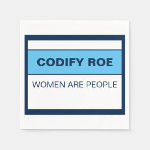 Rovember Codify Roe Frauen sind Menschen Serviette