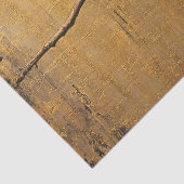 Roven auf einer Zweig Gold Hintergrund-Decoupage Seidenpapier (Detail)