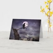 Roven oder Crow Moon Winter Solstice Sessellift Ca Karte (Gelbe Blume)