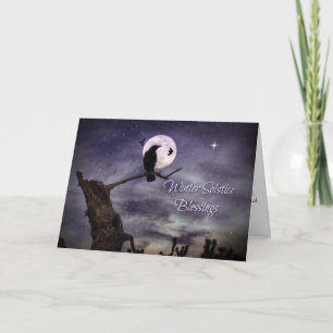 Roven oder Crow Moon Winter Solstice Sessellift Ca Karte