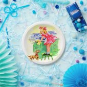 Rover beibringen, wie die Geschirr gewaschen werde Pappteller (Party)