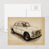 Rover P5 1968 Postkarte (Vorne/Hinten)