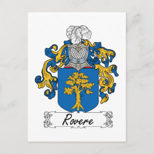 Rovere Familienwappen Postkarte