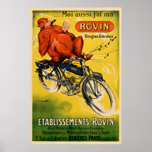 Rovin - Vintage Motorradposter Drucke