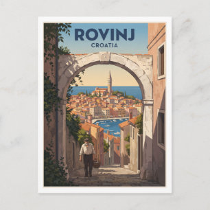 Rovinj Altstadt, Istrien, Kroatien Andenken Postkarte