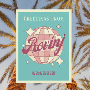 Rovinj Croatia Hrvatska Retro Vintage Postcard Postkarte