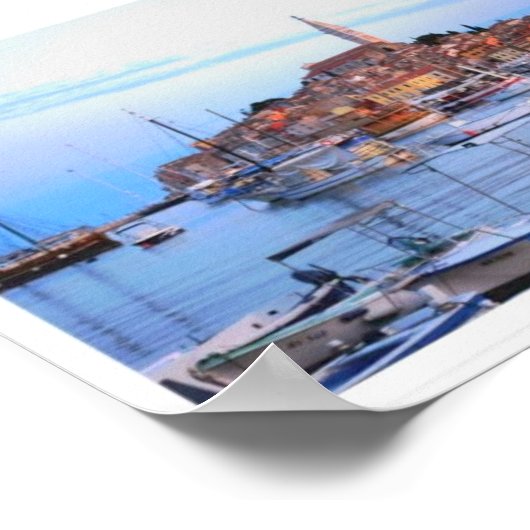 Rovinj Harbour, Croatia Poster (Ecke)
