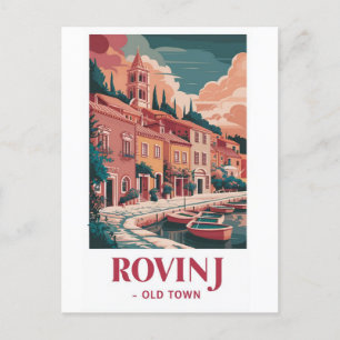 Rovinj, Kroatien - Küsten Schönheit Postkarte: Erf Postkarte