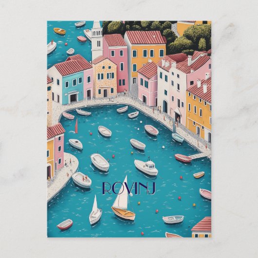 Rovinj Kroatien Reisen Postkarte (Vorderseite)