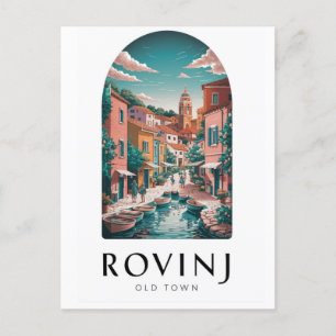 Rovinj Kroatien Vintage-Reise-Postkarte Postkarte