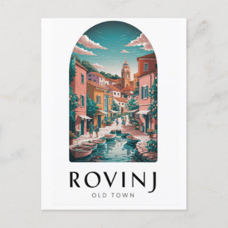 Rovinj Kroatien Vintage-Reise-Postkarte Postkarte